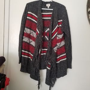 St. John's Bay BOHO Cardigan with Fringe L